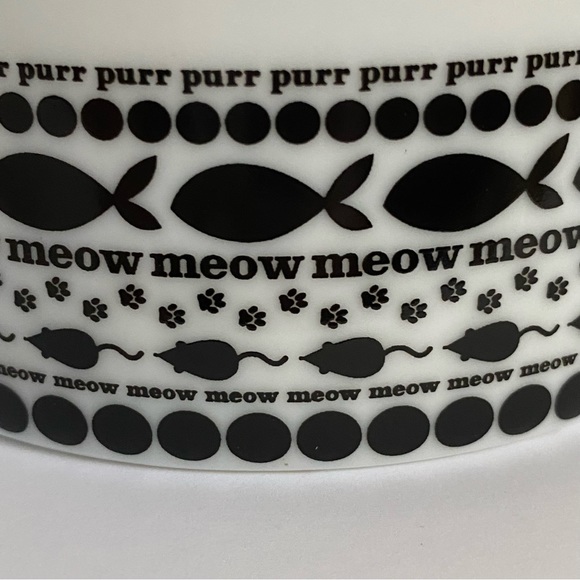 Crate&Barrel Cat Crate Barrel Cat Treat Food Canaster Fish Black